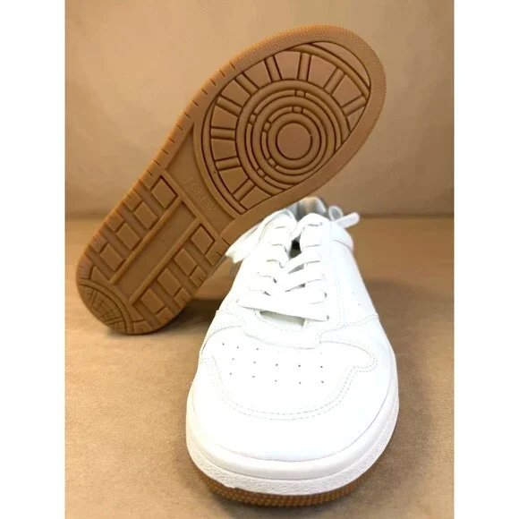 J. Crew White Leather Court City Tour Sneakers (Gum Sole) Preppy, Casual Size 8 - Picture 14 of 15